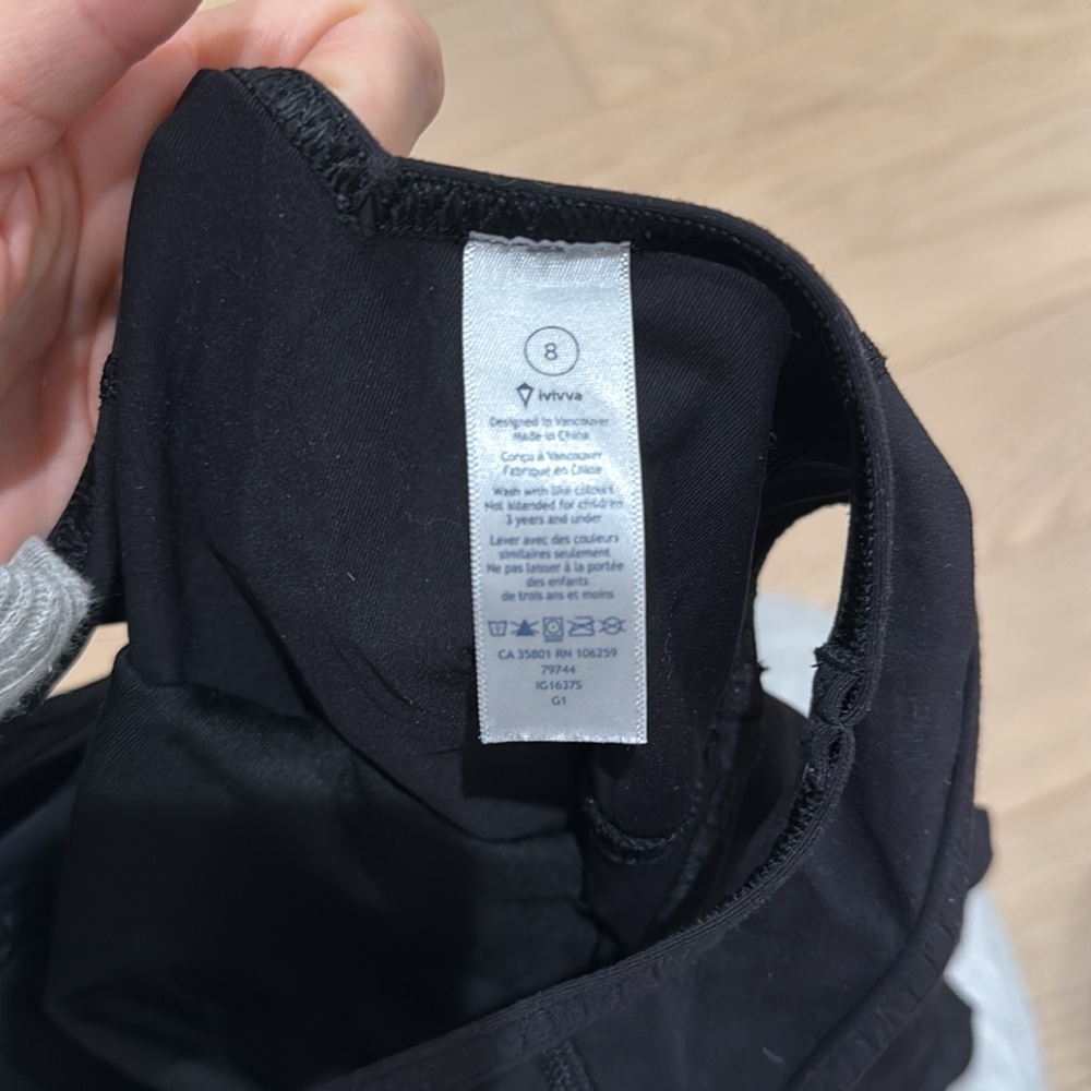 Ivivva Black Leotard 8 - Picture 5 of 5